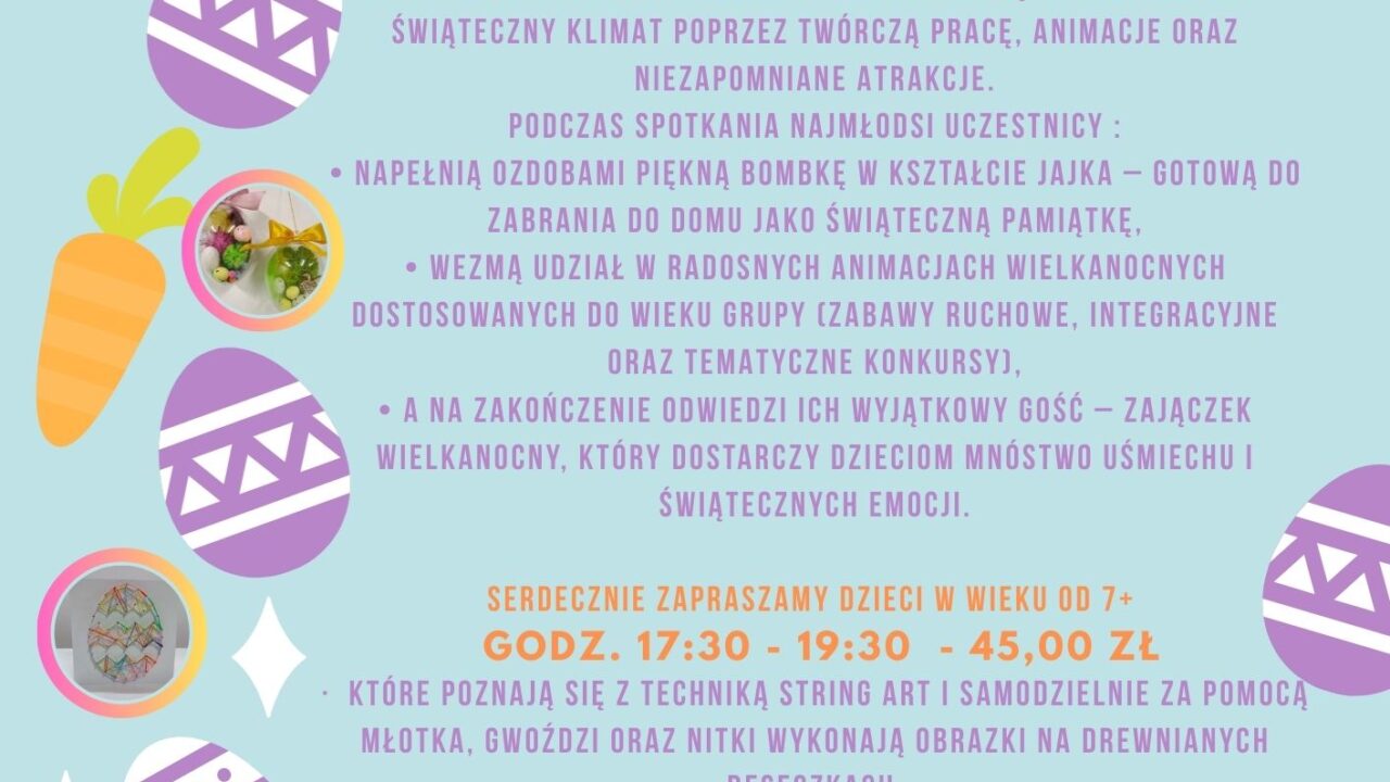 Warsztaty Wielkanocne dla dzieci